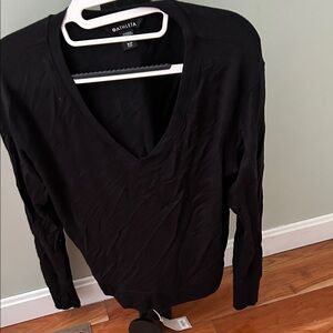 Athleta Black V-Neck Top